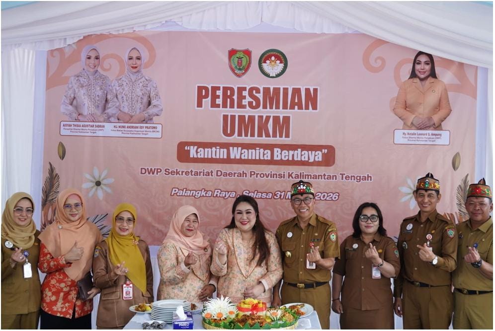 Kantin “Wanita Berdaya” Resmi Dibuka, DWP Kalteng Dorong Perempuan Mandiri Secara Ekonomi