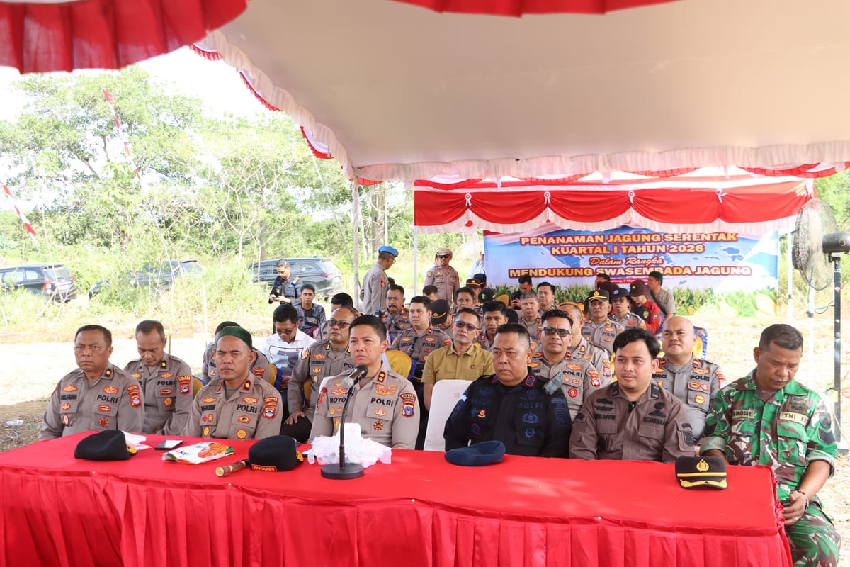 Polres Tabalong Tanam Jagung Dukung Program Swasembada Pangan Presiden Prabowo