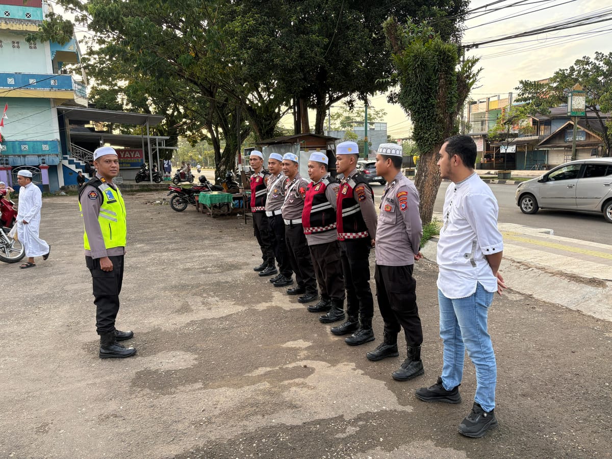 Polres Tabalong Terjunkan Puluhan Personil, Amankan Sholat Idul Fitri 1447 H Di Delapan Masjid