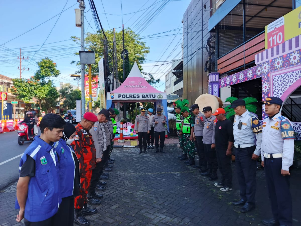 Arus Wisata Lebaran Meningkat, Polres Batu Sigap Jaga Lalu Lintas Tetap Lancar