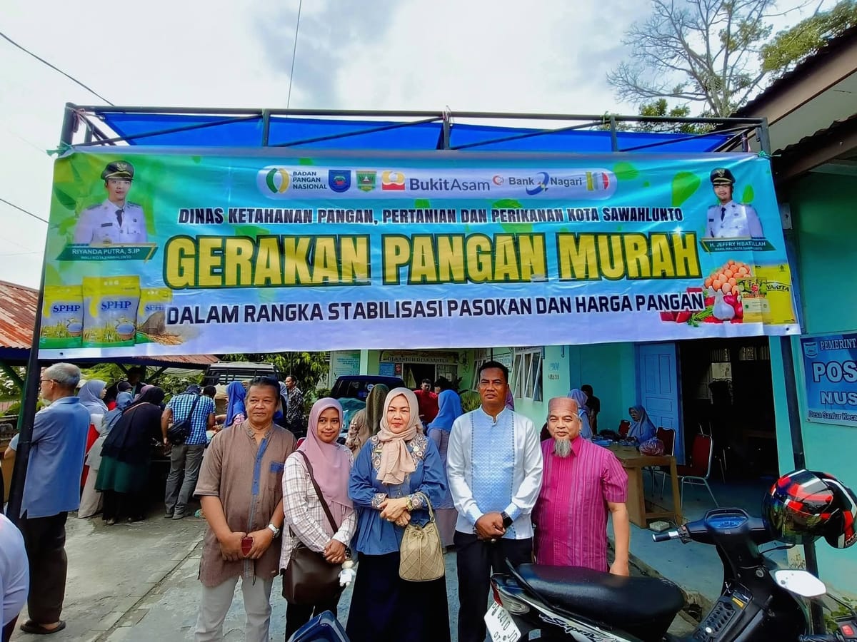 Jaga Stabilitas Harga Pangan di Bulan Ramadhan, Pemko Sawahlunto Gelar Gerakan Pangan Murah di Desa Santur