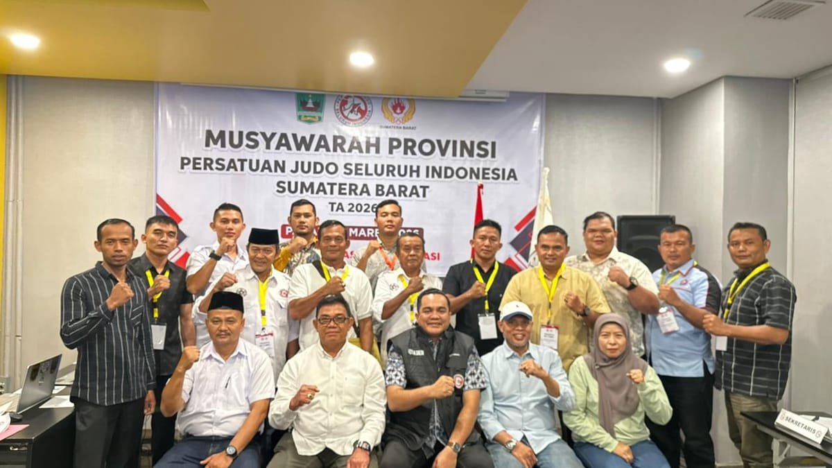 Usung Tagline "Judo Sumbar Menyala", Ari Irpendi Terpilih Secara Aklamasi Pimpin PJSI Sumbar