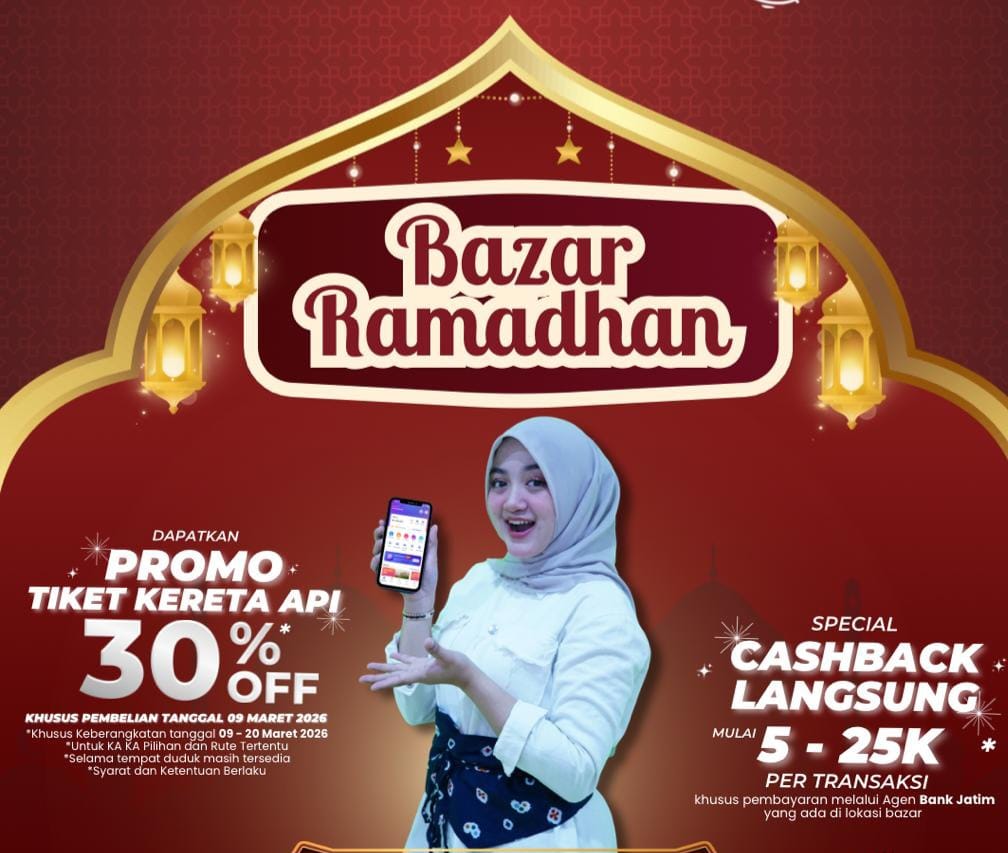 Sambut Lebaran 2026, KAI Daop 7 Madiun Hadir di Bazaar Caruban, Berikan Penawaran Menarik