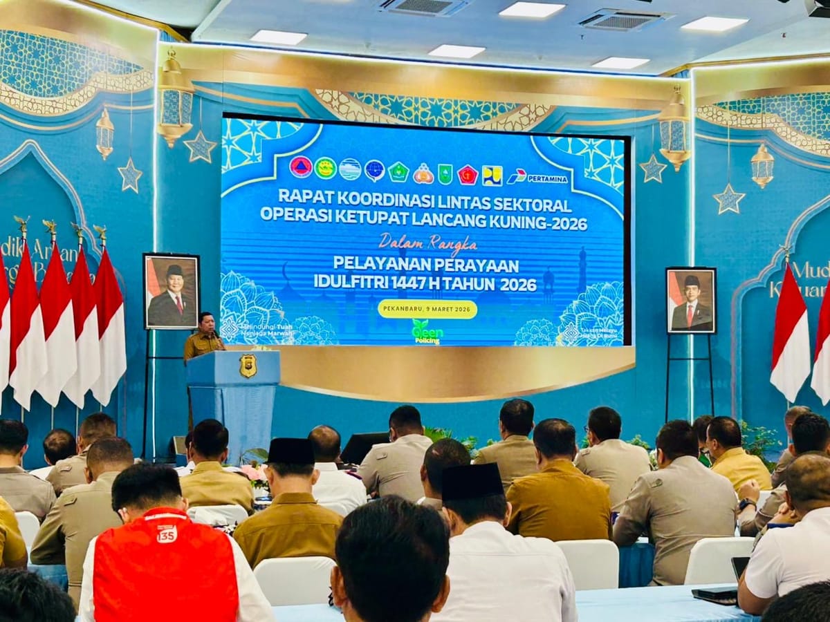 Bupati Bengkalis Hadiri Rakor Operasi Ketupat Lancang Kuning 2026, Perkuat Sinergi Pelayanan dan Pengamanan Lebaran