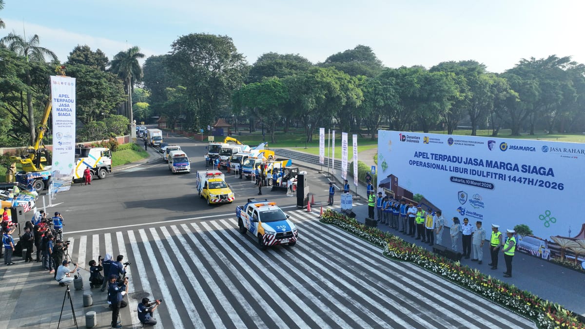 Jasa Marga Gelar Apel Terpadu Siaga Operasional Lebaran 2026
