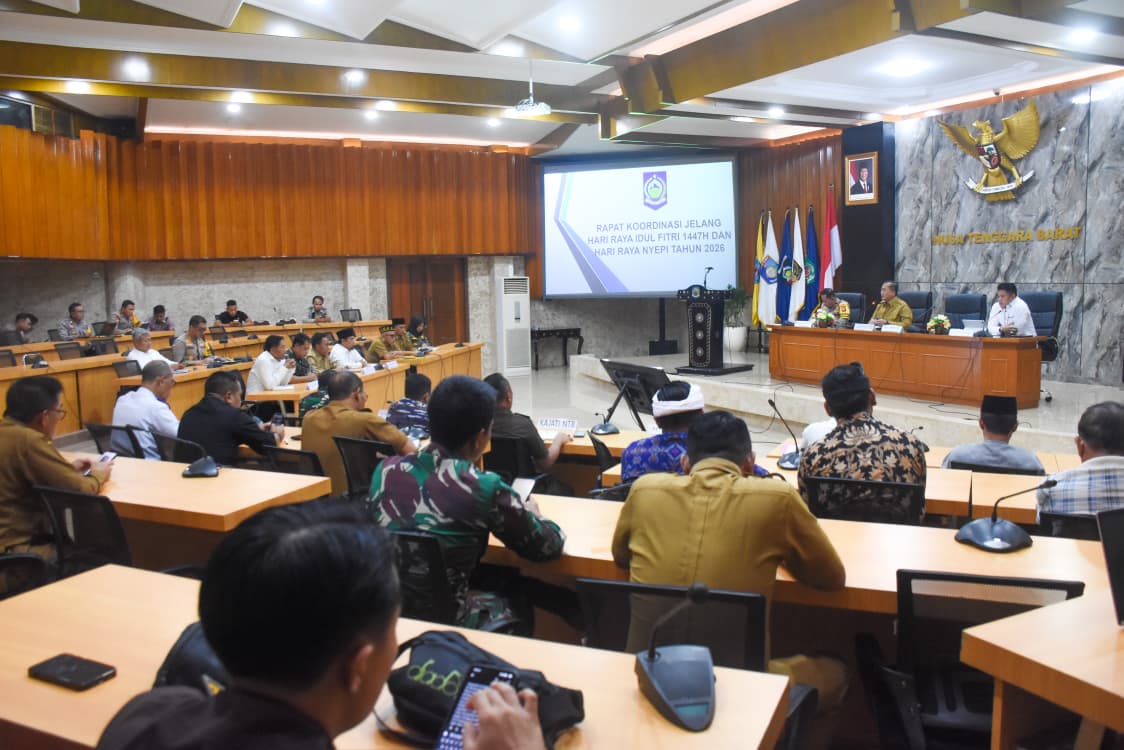 Rapim Forkopimda - FKUB NTB, Gubernur Minta  Perkuat Toleransi pada  Perayaan Idul Fitri - Nyepi 2026