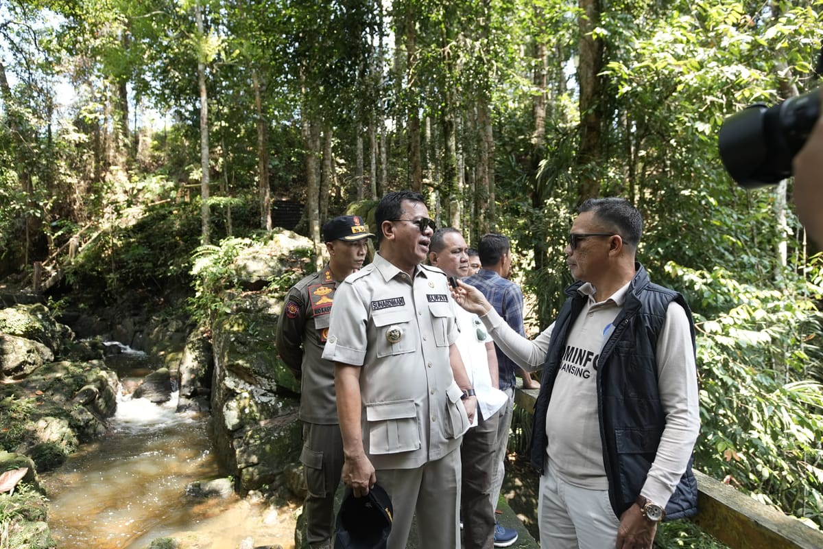 Sidak Kawasan Wisata Air Terjun Guruh Gemurai yang Sangat Memprihatinkan, Bupati Kuansing Minta OPD Terkait Benahi