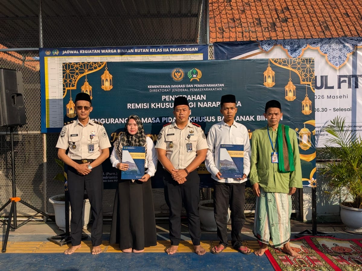 96 WBP Rutan Pekalongan Terima Remisi Idulfitri 1447 H, Jadi Motivasi Perbaikan Diri