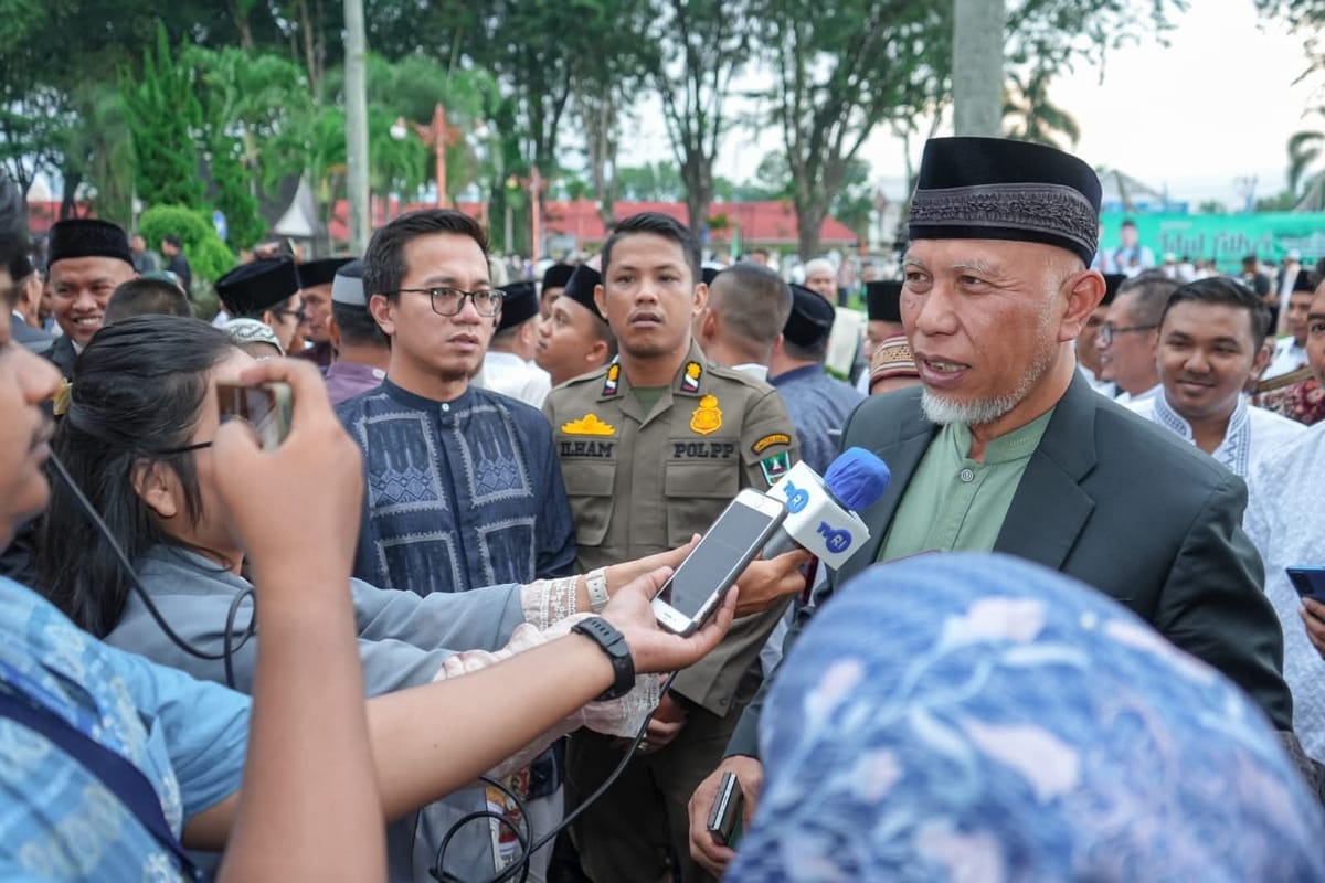Gubernur Mahyeldi Sampaikan Empat Pesan Idul Fitri kepada Masyarakat Sumbar