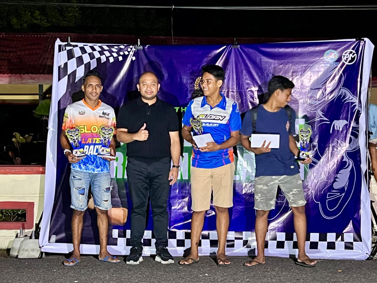 Piala Wakil Ketua DPRD Kota Ambon Jadi Ajang Pembinaan Pembalap Muda Drag Bike Race
