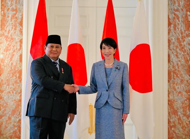 Presiden Prabowo Subianto Disambut Upacara Resmi oleh PM Jepang Sanae Takaichi di Istana Akasaka