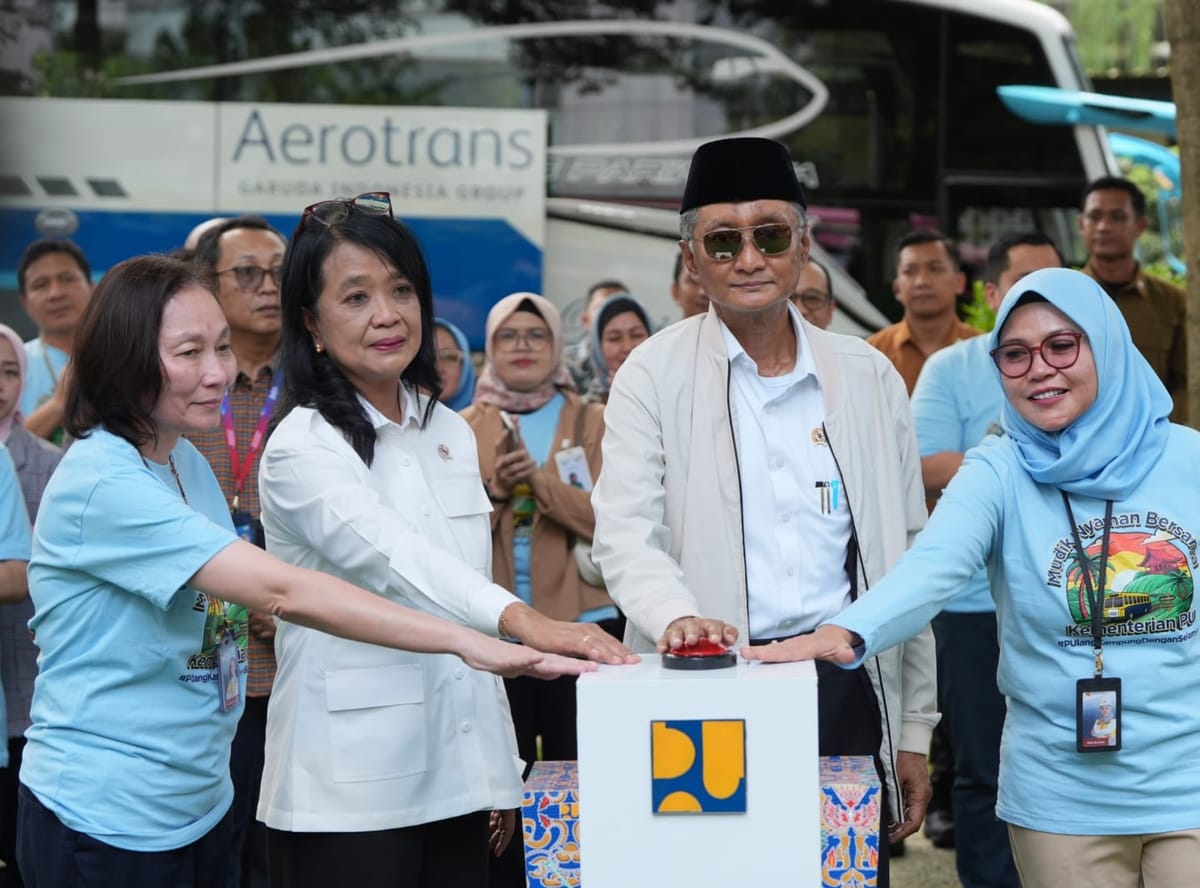 Menteri PU Lepas 300 Peserta Mudik Nyaman Bersama Tahun 2026