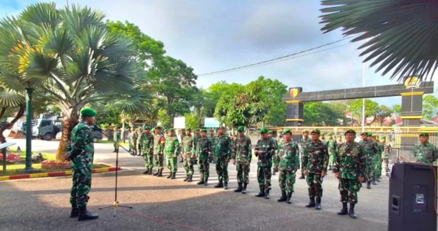 Kodim 0304/Agam Gelar Apel, Pastikan Disiplin jelang Lebaran.