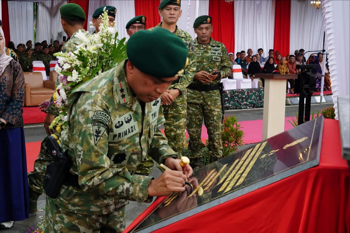 Monumen Soeharto Diresmikan, Pangdivif 2 Kostrad Tegaskan Pengabdian Tanpa Lelah