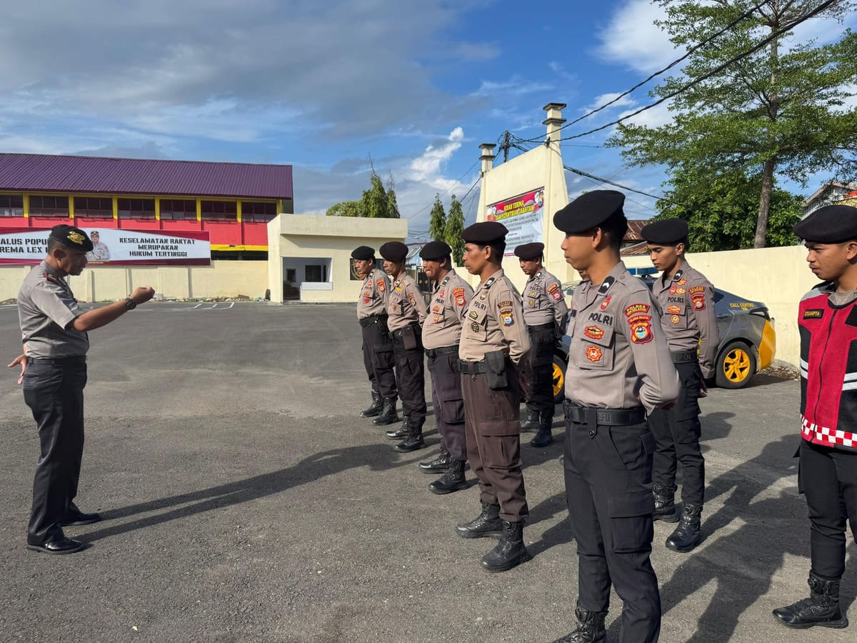Pimpin Apel Satker Perdana Sat Sabhara, Iptu Dihar Tasbih Minta Dukungan Seluruh Anggotanya