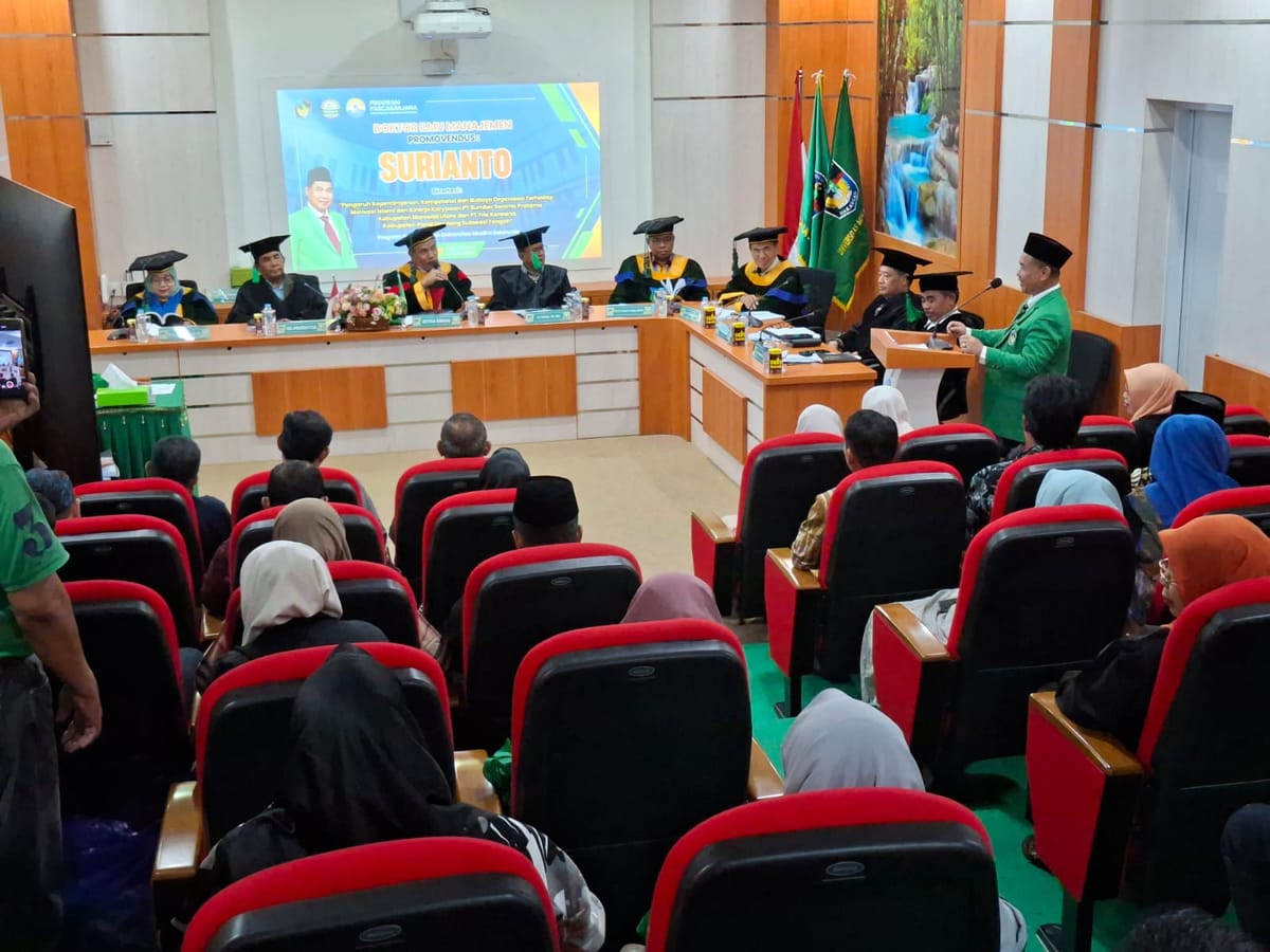 Promovendus Surianto : SDM Jadi Penggerak Utama Organisasi