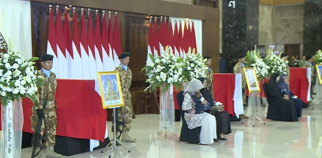 Tiga Prajurit TNI Gugur di Lebanon Dimakamkan Secara Militer di Tiga Daerah