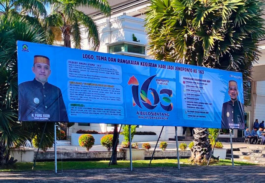 Rilis Logo,Thema dan Rangkaian Kegiatan Hari Jadi ke-163 Tahun 2026 Warnai Upacara Hari Kesadaran Nasional di Jeneponto