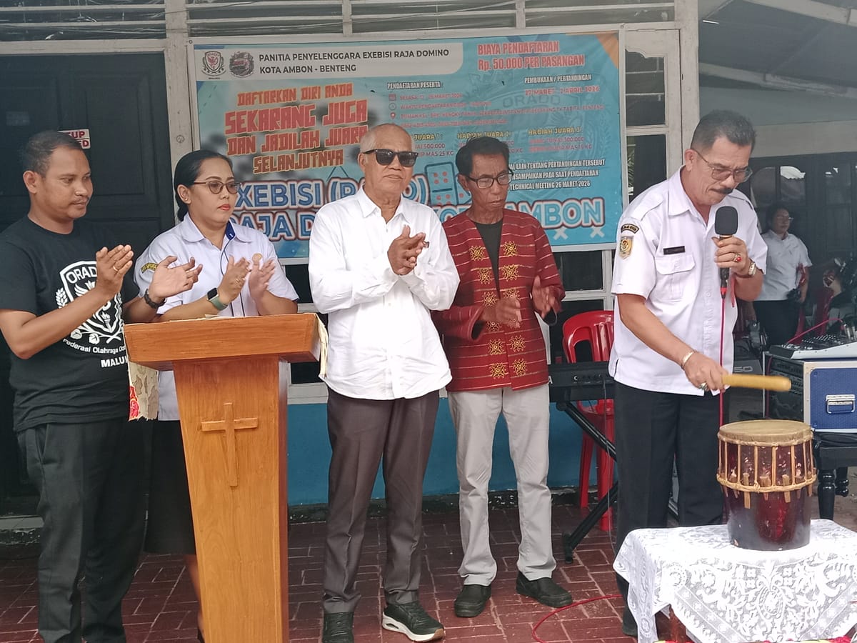 Turnamen Raja Domino Ambon Digelar, 24 Pasangan Bertanding