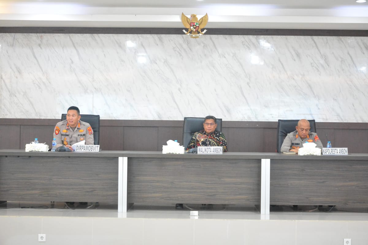 Polda Maluku Gelar Rakor Pastikan Stok  BBM Aman Redam Kepanikan Warga Ambon