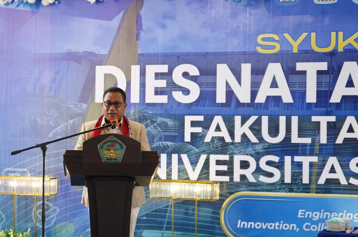 Wakil Gubernur Maluku Tekankan Pentingnya Inovasi Pendidikan dan Ketahanan Ekonomi Pada Dies Natalis ke-56 Fakultas Teknik Unpatti