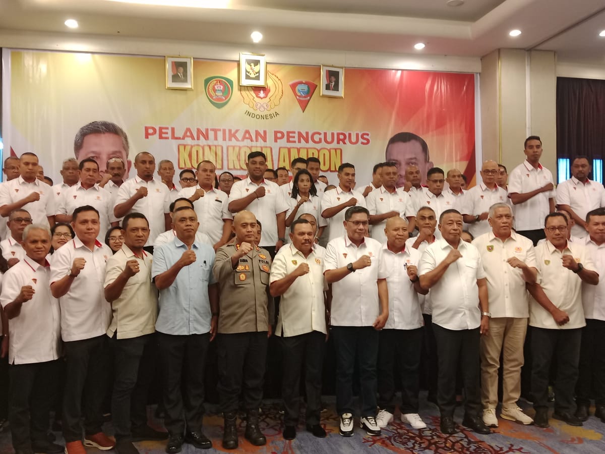 Pengurus Koni Kota Ambon Dilantik, Siap Rebut Kembali Kejayaan Atlet Maluku