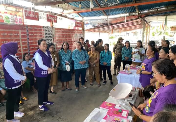 Sosialisasi Posyandu 6 SPM di Negeri Soya, Ketua TP PKK Lisa Wattimena Tekankan: Pentingnya Kesehatan Anak balita