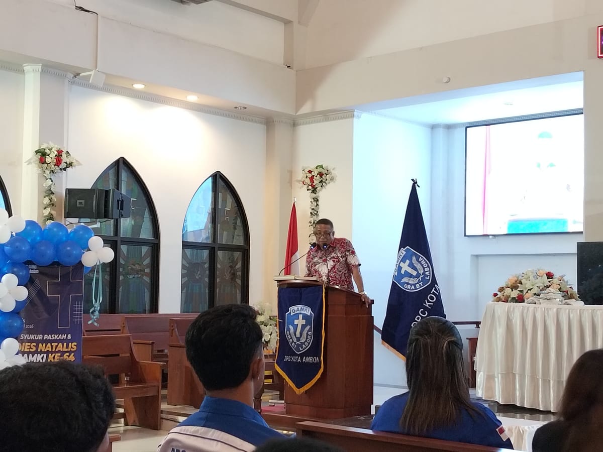 Pemkot Ambon Ajak GAMKI Bersinergi Bangun Kota Berlandaskan ‘Ora et Labora’saat rayakan Dies Natalis Ke 64