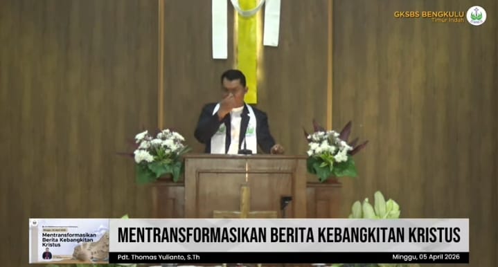 Kebaktian Paskah, Nuansa Putih, di Gereja Kristen Sumatra Bagian Selatan (GKSBS), Bengkulu