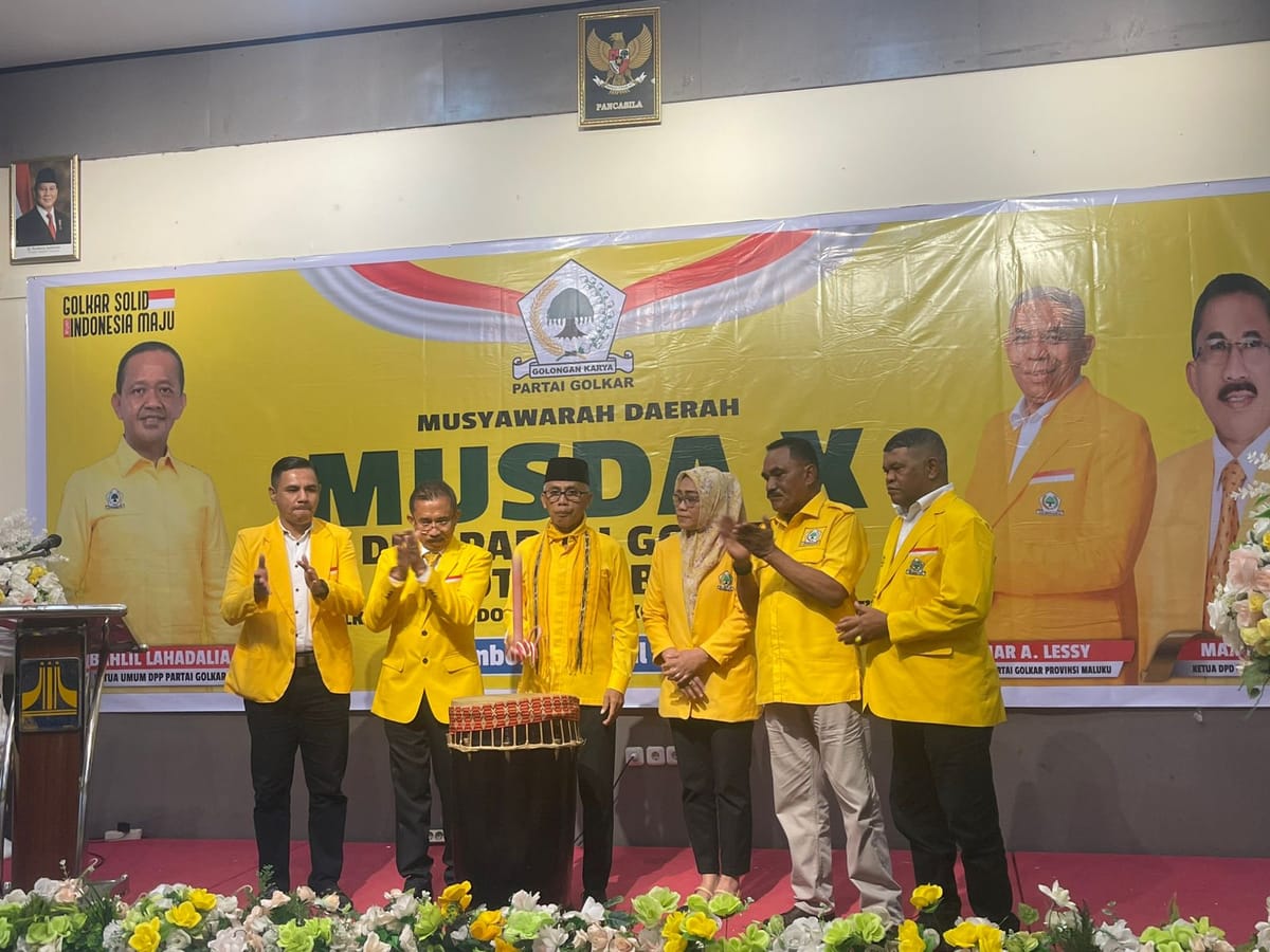 Musda X Golkar Ambon Digelar, Marasabessy Tekankan Konsolidasi dan Kepemimpinan Baru