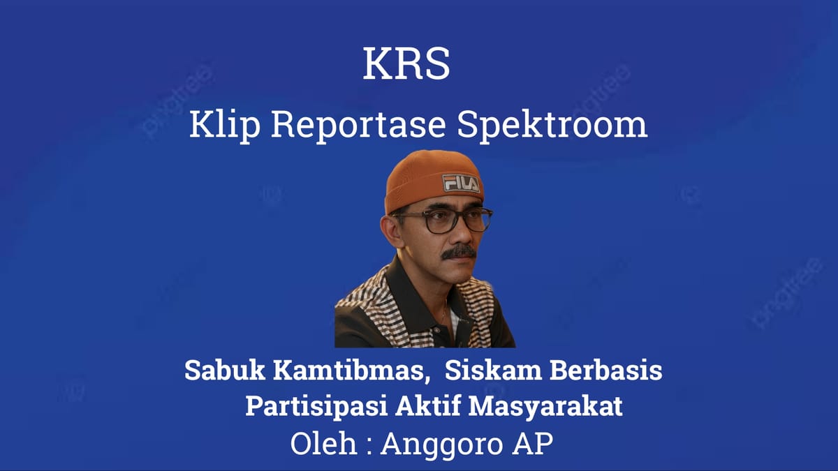 Sabuk Kamtibmas,  Siskam Berbasis Partisipasi Aktif Masyarakat
