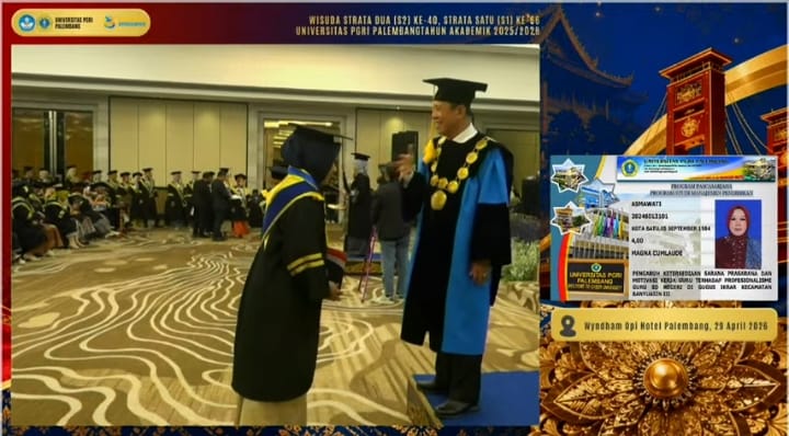 Universitas PGRI Palembang, Wisuda 345 Orang Program Strata Satu dan Magister