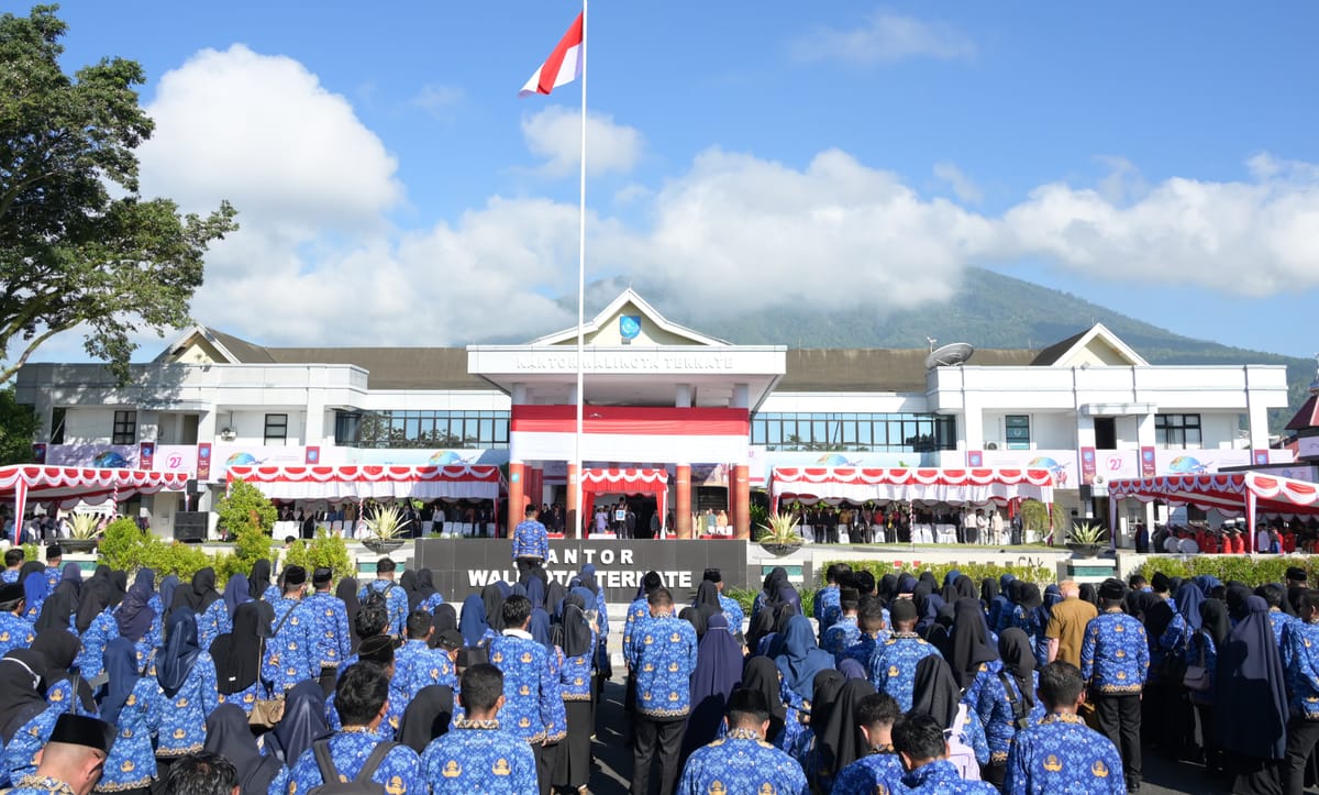 Peringati HUT Pemkot dan Hari Otonomi Daerah, Wali Kota Ternate Tekankan Pembenahan Berbagai Persoalan