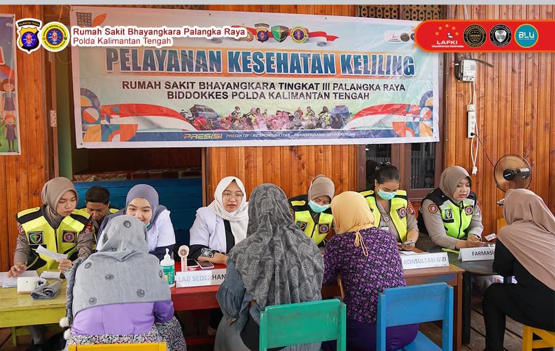 Posyandu Keliling Bhayangkara Jemput Bola, Giliran Warga Mendawai Tak Perlu Jauh Cari Layanan Kesehatan