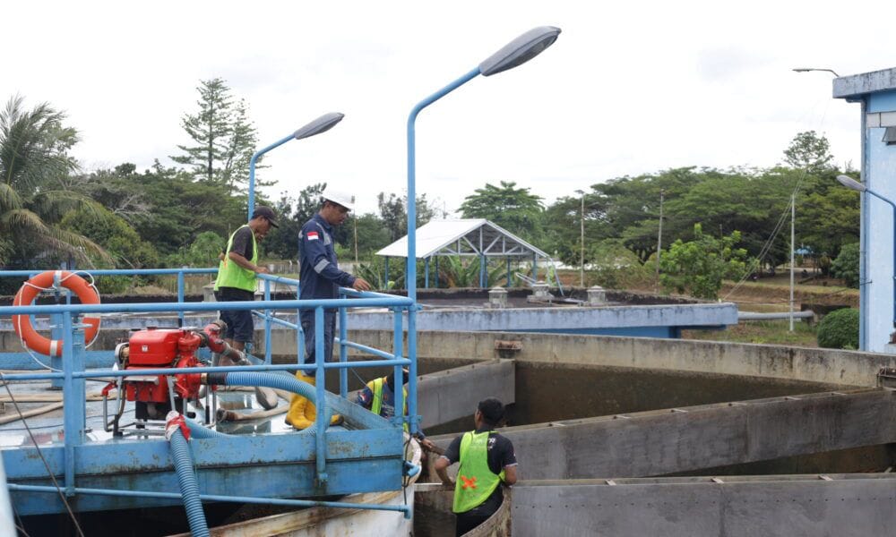 Tingkatkan Kualitas Pelayanan, PAM Bandarmasih Kuras Reservoar di IPA II Pramuka