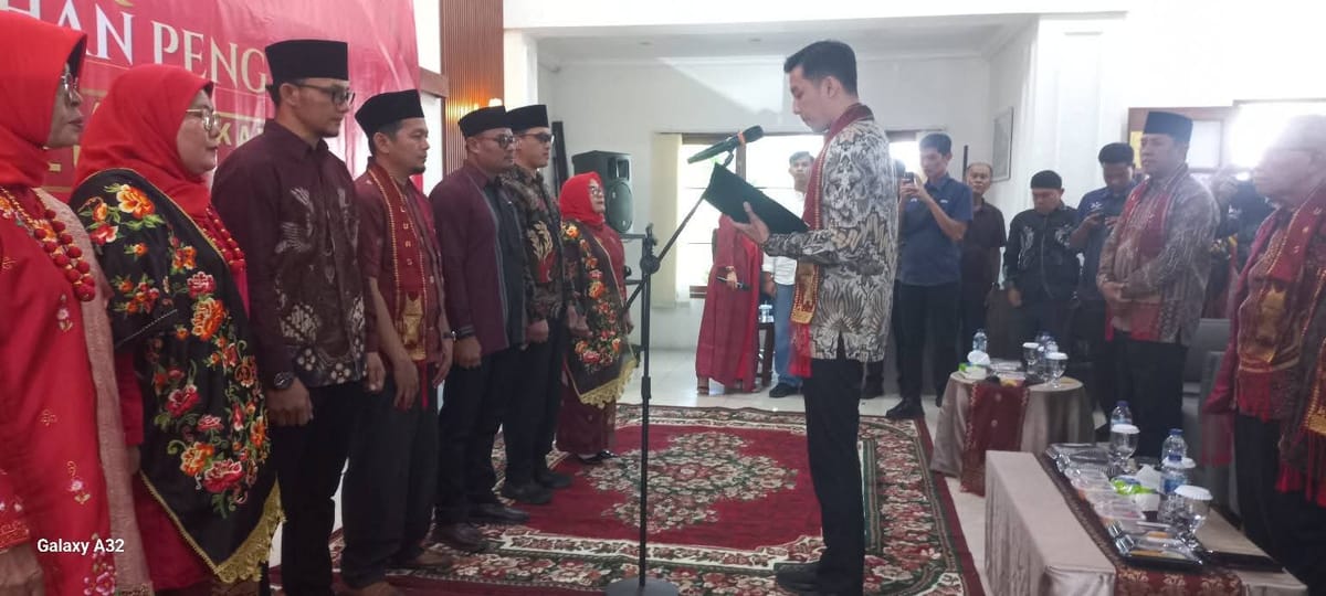 Wali Kota Sawahlunto Kukuhkan Pengurus LUAS, Riyanda Putra Ajak Warga Bersatu Bangun Kota