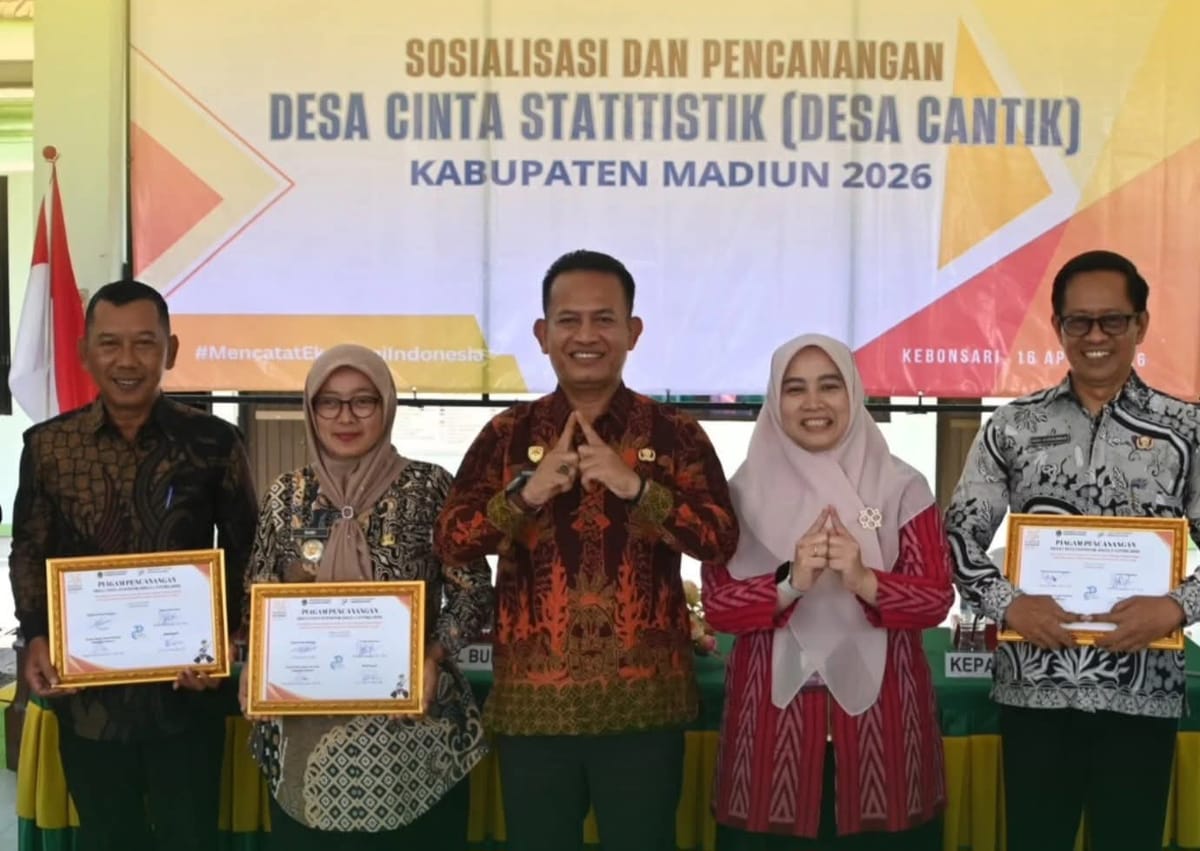 Wabup Madiun Canangkan Desa Cinta Statistik