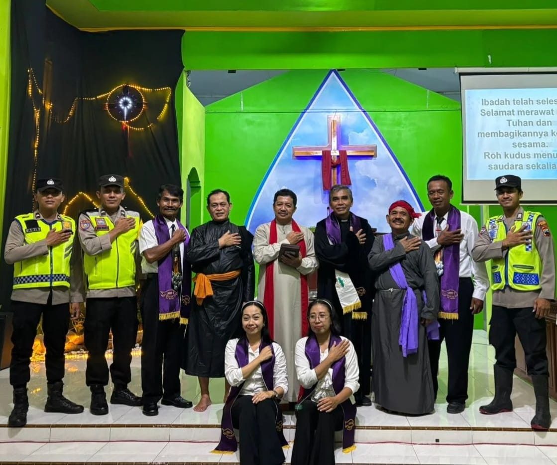 Sebanyak 240 Personel Polres Demak Amankan  Momen Ibadah Jumat Agung