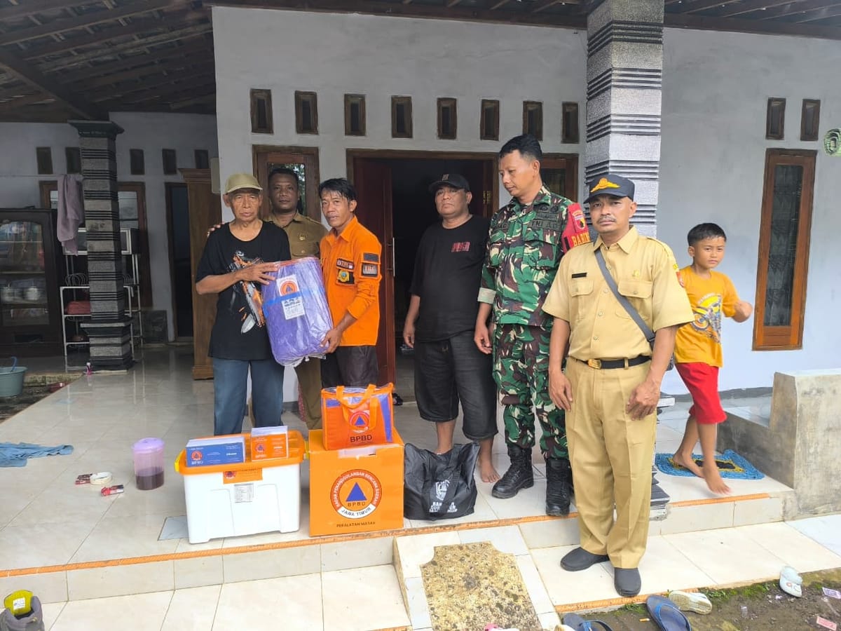 Longsor di Tanggul Jember Rusak Rumah Warga, BPBD Salurkan Bantuan dan Lakukan Penanganan Cepat