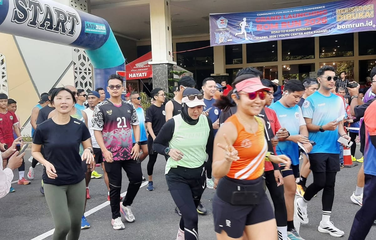 BOM Run 2026 Ditabuh, Rangakaian Hari Jadi Kota (HJK) Padang ke-357 Dimulai