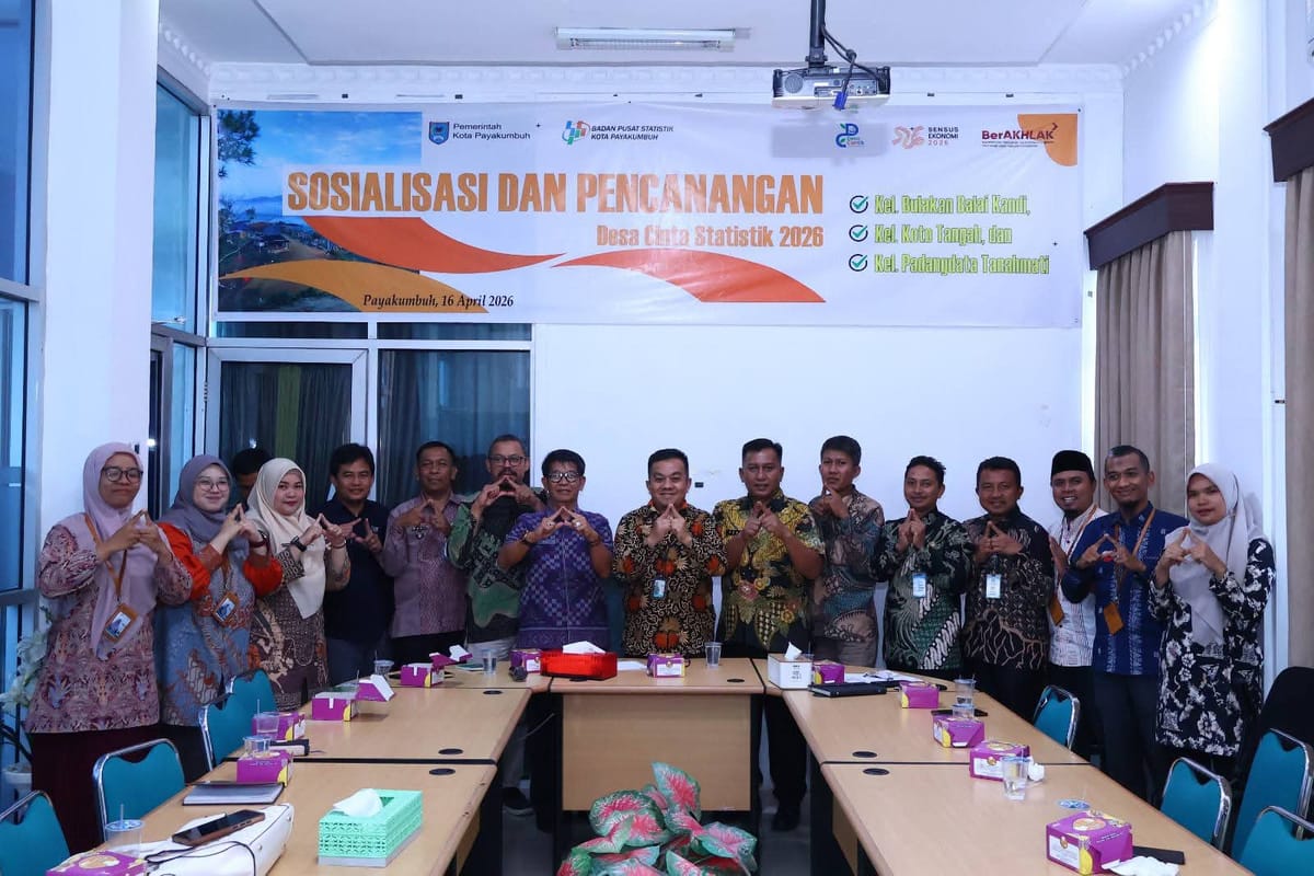 Pemko Payakumbuh dan BPS Canangkan Desa Cantik 2026 di Tiga Kelurahan