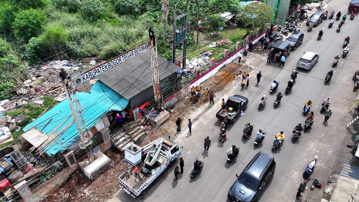 Gencarkan Penataan Kawasan, Pemkab Bogor Hadirkan Ruang Publik Bersih dan Nyaman