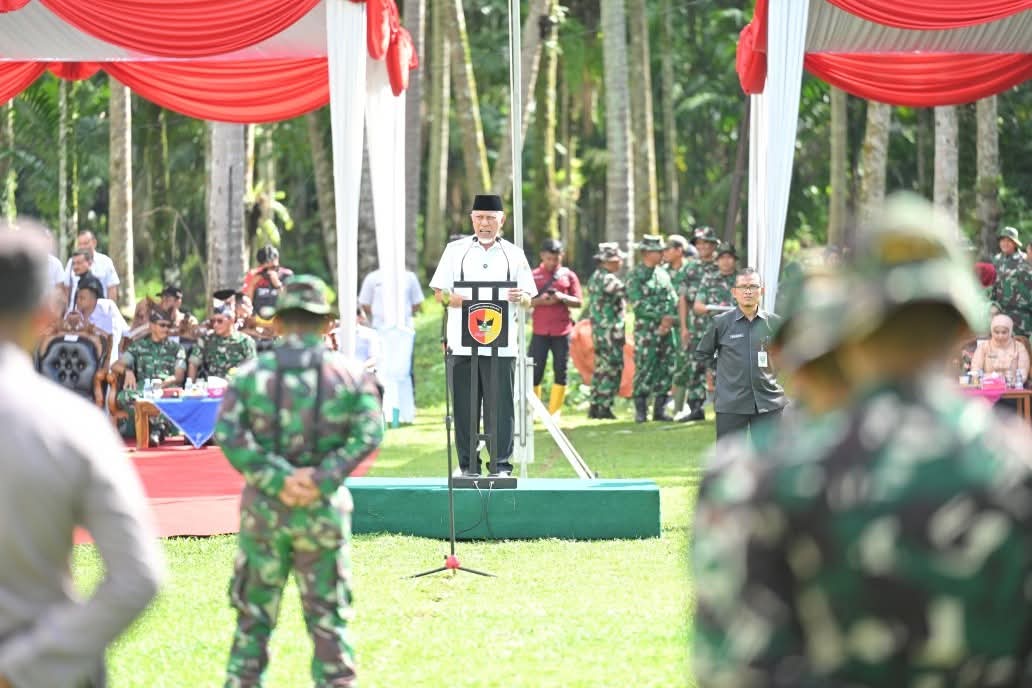 Gubernur Mahyeldi Buka TMMD ke-128 di Padang Pariaman, Perkuat Pembangunan Daerah Berbasis Nagari