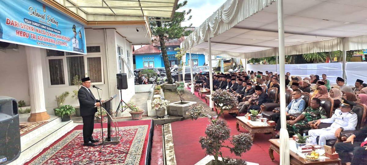 Pisah Sambut Camat Guguak Panjang, Wali Kota Tekankan Pelayanan dan Kepemimpinan Bijak