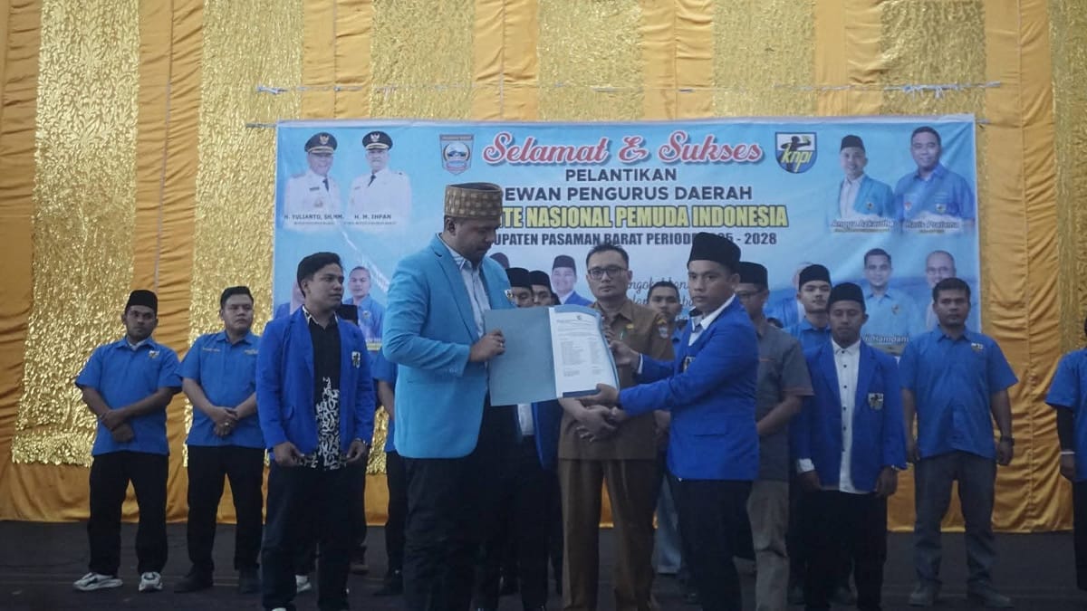 DPD KNPI Pasaman Barat 2025–2028 Dilantik, Momentum Penguatan Peran Pemuda Sebagai Mitra Strategis Pemerintah