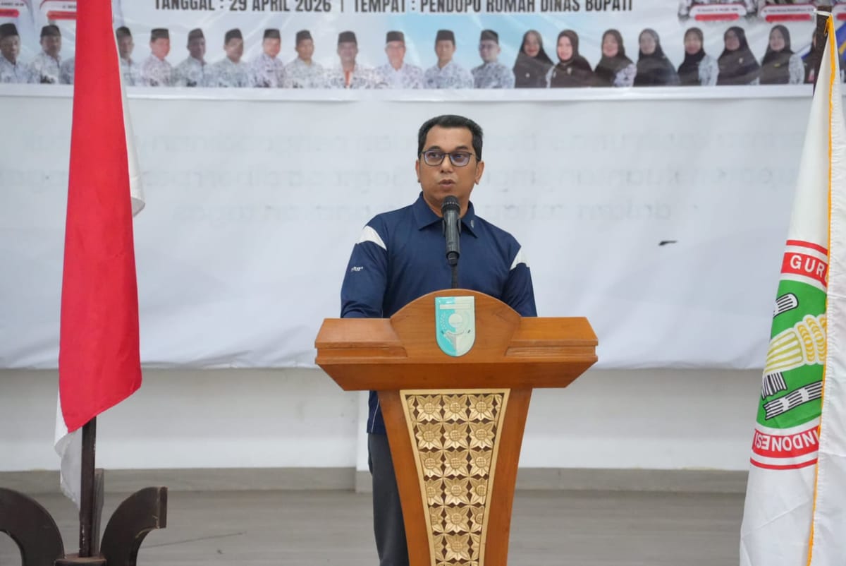 Memperingati Hardiknas 2026 Tingkat  Kabupaten Kuansing, Disdik Kolaborasi PGRI Taja Lomba Senam Narosa