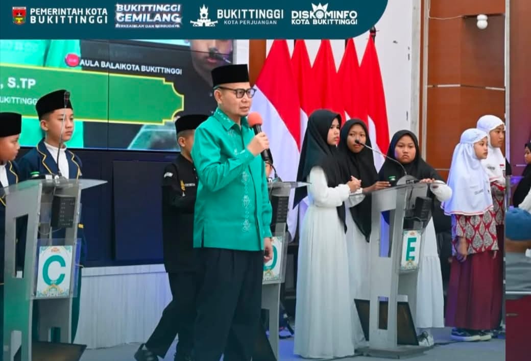 Wawako Ibnu Tutup Cerdas Quran Bukittinggi, SD dan SMP Al Islah Juara Pertama