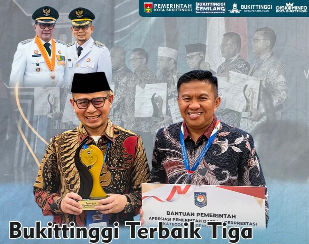 Bukittinggi Peringkat Ketiga Pengendalian Inflasi Se Sumatra