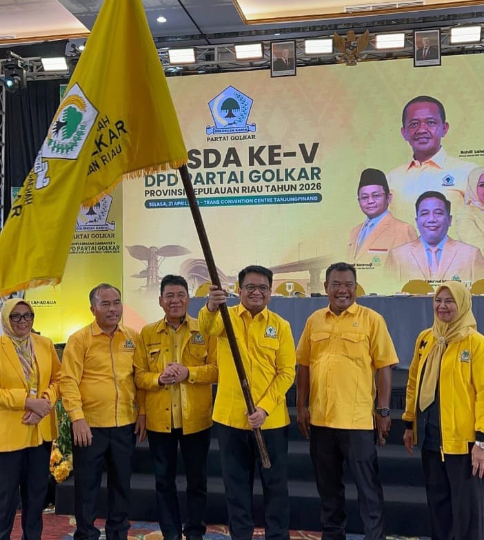 Ade Angga Terpilih Secara Aklamasi Sebagai Ketua DPD Partai Golkar Propinsi Kepulauan Riau Priode 2025-2030.