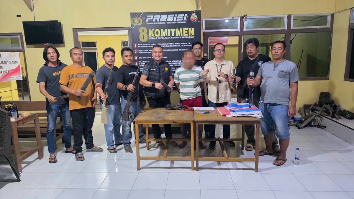 Pendatang Bersenjata Teror Petani Sawit di Ketapang, Polisi Sita Senpi Rakitan dan Parang